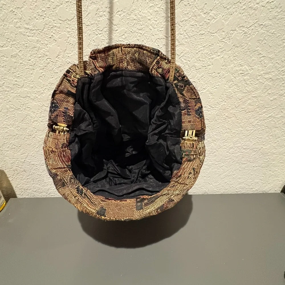 Vintage‎ Boho Tapestry Hobo Bag Purse Shoulder Handbag Ethnic Southwestern Brown